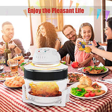 Load image into Gallery viewer, Infrared Halogen Convection Oven with Stainless Steel Extender Ring - EK CHIC HOME