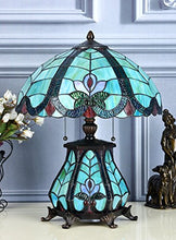 Load image into Gallery viewer, Tiffany Style Table Lamp 16-Inch Shade with Lighted Base - EK CHIC HOME