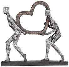 Load image into Gallery viewer, The Weight of Love 12&quot; High Figurines and Heart Sculpture - EK CHIC HOME