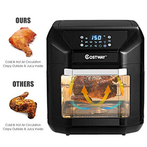Electric Air Fryer Oven, 7-in-1 Kitchen Air Oven with Rotisserie - EK CHIC HOME