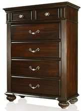 Load image into Gallery viewer, Transitional Style Dark Walnut Finish Cal.King Size 6-Piece Bedroom Set - EK CHIC HOME