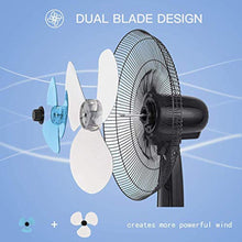 Load image into Gallery viewer, Oscillating Pedestal Fan w/Timer, LCD Display, Double Blades, Remote Control - EK CHIC HOME