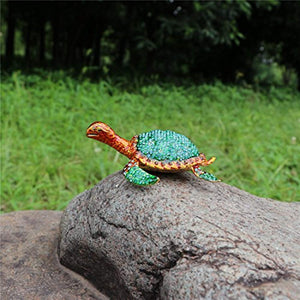 The sea Turtle Trinket Box Hinged Hand-Painted Animal Figurine Collectible Ring Holder - EK CHIC HOME