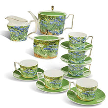 Load image into Gallery viewer, Tea Set Van Gogh Inspired - Real Bone China Tea Set by Gute (COMPLETE SET, 15 Pieces) - EK CHIC HOME