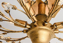 Load image into Gallery viewer, 4-Light Vintage Crystal Chandeliers Ceiling Lights LED Light (Golden) - EK CHIC HOME