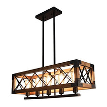 Load image into Gallery viewer, Hanging Fixture Retro Ceiling Light, Brown - EK CHIC HOME
