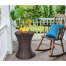 Load image into Gallery viewer, Outdoor Cool Bar Rattan Style Patio Cool Bar Table Adjustable Height - EK CHIC HOME