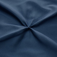 Load image into Gallery viewer, Pinch Pleat Comforter Set - Full/Queen Navy Blue - EK CHIC HOME