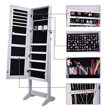 Load image into Gallery viewer, Floor Mirror Rectangle with Jewelry Armoire Organizer - EK CHIC HOME