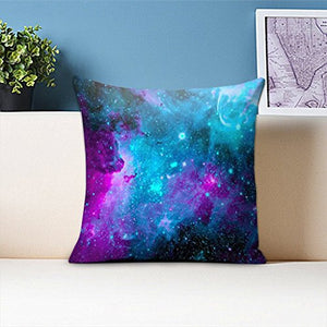 18 x 18 Galaxy Polyester Pillow Cover Soft Square - EK CHIC HOME