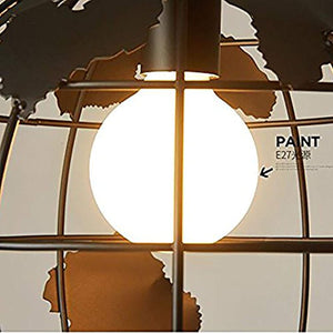 Industrial Earth Shape Globe Map Pendant Light Edison Ceiling  Light Fixture - EK CHIC HOME