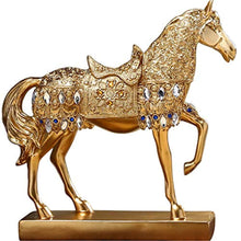 Load image into Gallery viewer, Golden Horse Statue for Wealth/ Classical Sculpture - EK CHIC HOME