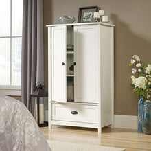 Load image into Gallery viewer, County Line Armoire, L: 33.31&quot; x W: 18.58&quot; x H: 56.97&quot;, Soft White finish - EK CHIC HOME