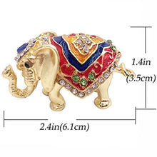 Load image into Gallery viewer, Elephant Jewelry Trinket Box Hinged Figurines Statues with Gift Box - EK CHIC HOME