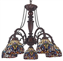 Load image into Gallery viewer, Tiffany Serenity 5-Light Large Chandelier - EK CHIC HOME