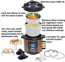 Load image into Gallery viewer, 9 in 1 Total Package Instant Programmable Pressure Cooker, 6 Quart - EK CHIC HOME