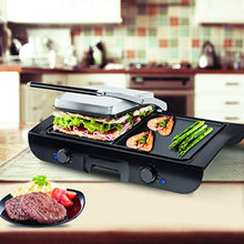 Load image into Gallery viewer, Smokeless Non-Stick Indoor Grill with Two Temperature Control &amp; Indicator Light - EK CHIC HOME