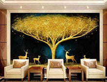 Load image into Gallery viewer, Wall Mural 3D Wallpaper Luxury Golden Tree Elk  Wall Decoration Art 200cm×140cm - EK CHIC HOME