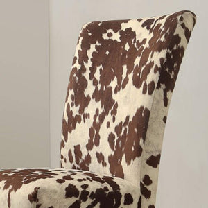 Cow Hide Parson Side Chairs (Set of 2) - EK CHIC HOME