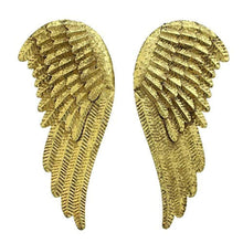 Load image into Gallery viewer, Golden Metal Angel Wings Wall Decor Set of 2 - EK CHIC HOME