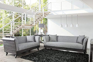 Inside + Out Berryhill Sofa Set, Grey - EK CHIC HOME