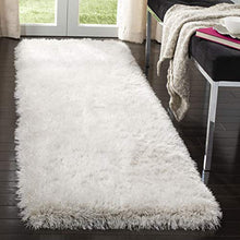 Load image into Gallery viewer, Venice Shag Collection Handmade Pearl Polyester Area Rug - EK CHIC HOME