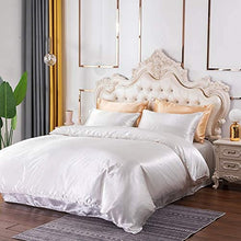Load image into Gallery viewer, Silky Duvet Cover Set White  Luxurious Quilt Cover - EK CHIC HOME