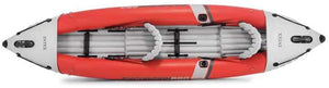Inflatable 2 Person Vinyl Kayak with Oars & Pump, Red (3 Pack) - EK CHIC HOME