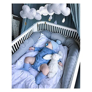 Crocodile Baby Braid Crib Bumper  Cradle Decor Newborn Kids Pillow Cushion - EK CHIC HOME