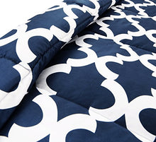 Load image into Gallery viewer, Utopia Bedding Printed Comforter Set (Queen, Navy) with 2 Pillow Shams - EK CHIC HOME