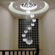 Load image into Gallery viewer, Modern Chandeliers Rain Drop with 11 Crystal Spheres - EK CHIC HOME