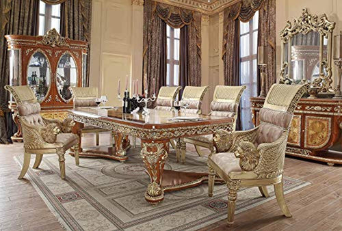 Empire Furniture Kamala Goddess Formal 9 Piece Dining Set W/China Cabinet - EK CHIC HOME