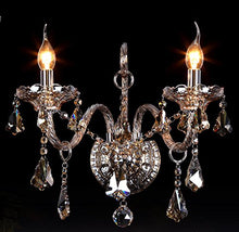 Load image into Gallery viewer, Generic Crystals 2-light Wall Sconces Color Cognac - EK CHIC HOME