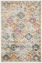 Load image into Gallery viewer, Madison Collection Cream and Multicolored Bohemian Chic Distressed Area Rug (5&#39;1&quot; x 7&#39;6&quot;) - EK CHIC HOME