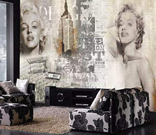 Load image into Gallery viewer, Marilyn Monroe Wallpaper Vintage Artistic  Wall Art - EK CHIC HOME