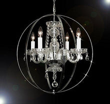 Load image into Gallery viewer, Swarovski Crystal Trimmed Chandelier H 23&quot; W 23&quot; - EK CHIC HOME