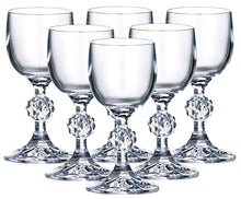 Load image into Gallery viewer, Set of 6 x 50 ml Stemmed Shot Glasses, 1.7 oz Crystal Glass, Lead Free - EK CHIC HOME