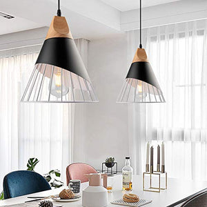 Pendant Metal Cage,Nordic Modern Iron Style Pendant Lights Fixture(3 Kits) - EK CHIC HOME