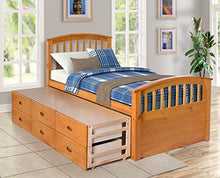 Load image into Gallery viewer, Twin Size Platform Storage Bed Solid Wood Bed with 6 Drawers (Natural) - EK CHIC HOME