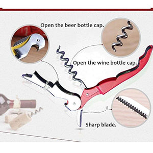 12 Packs Corkscrew Wine Opener Stainless Steel Fold Beer or Bottle Opener - EK CHIC HOME