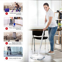 Load image into Gallery viewer, Cordless Electric Spin Mop, Spray Wireless Dual- Head Mop with LED Light - EK CHIC HOME