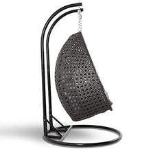 Load image into Gallery viewer, Wicker Hanging 2 Person Egg Swing Chair with Outdoor Cover - EK CHIC HOME