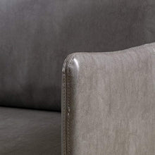 Load image into Gallery viewer, Nyx Grey Leather Loveseat - EK CHIC HOME