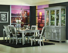 Load image into Gallery viewer, Hollywood Glam 8PC Dining Set Table, 2 Arm Chair, 4 Chair, Buffet &amp; Hutch in Silver - EK CHIC HOME
