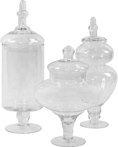 Couture, Large Canisters Set of 3, Candy Buffet Jars - EK CHIC HOME