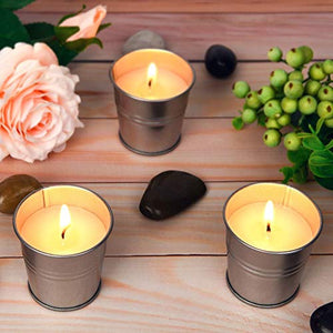 Citronella Candles Outdoor Indoor - 2.5 oz Scented Candles Set 12 - EK CHIC HOME
