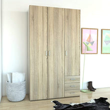 Load image into Gallery viewer, CHIC 3 Drawer &amp; 3 Door Wardrobe Oak Structure - EK CHIC HOME