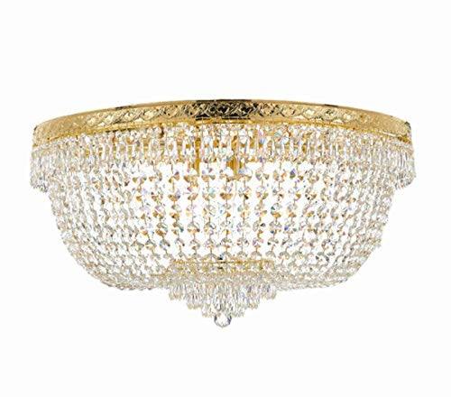 French Empire Crystal Flush Chandelier Lighting - EK CHIC HOME