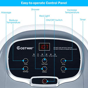 Foot Spa/Bath Massager, with Motorized Rollers, Shiatsu Massage - EK CHIC HOME