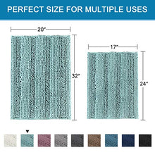 Load image into Gallery viewer, VERSAILTEX Non Slip Thick Shaggy Chenille Bathroom Rugs, Bath Mats for Bathroom Extra Soft and Absorbent - EK CHIC HOME